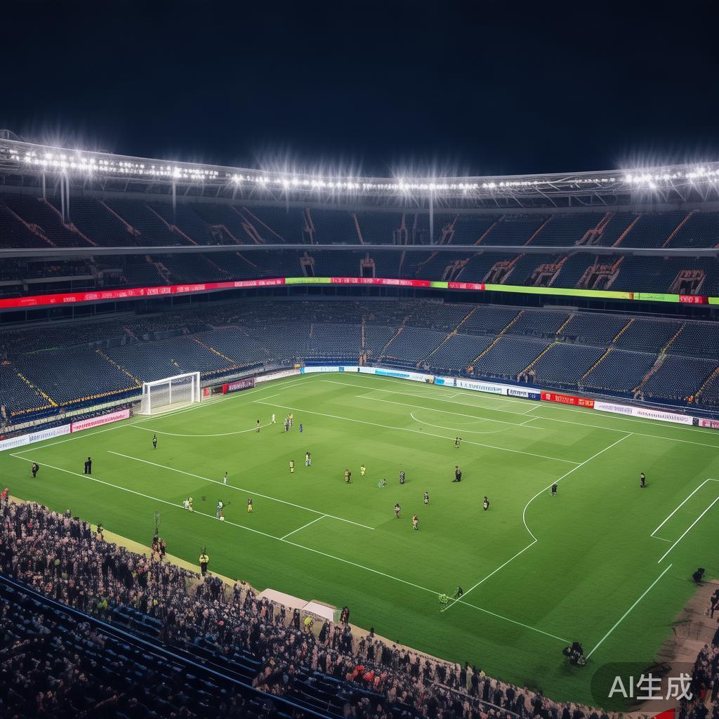 在足球比赛中，合理的球员位置分布是取得胜利的基础。